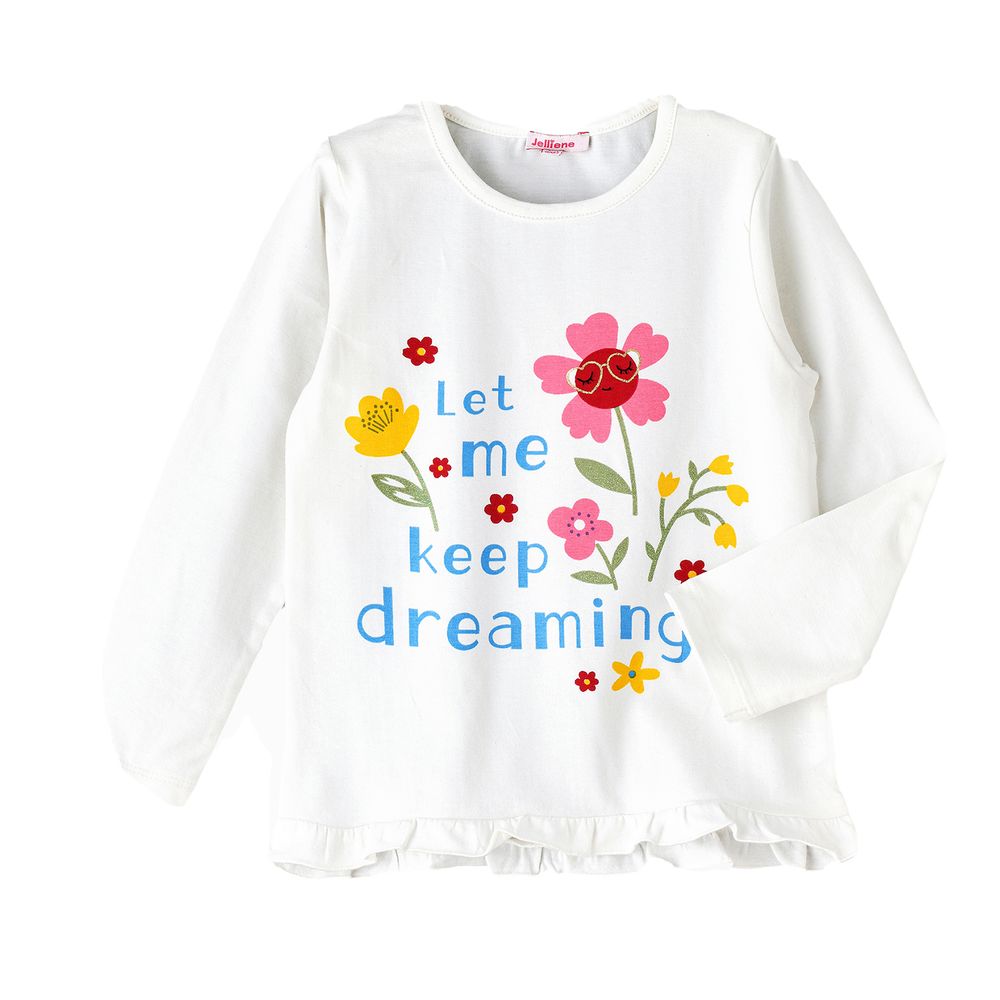 Jelliene Girl's Graphic Print Top