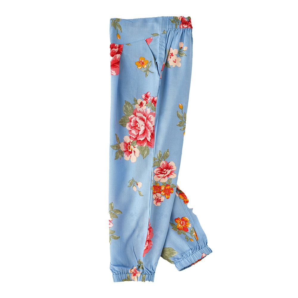 Jelliene Girl's Floral Print Harem Pants