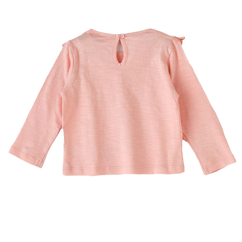 Jelliene Girl's Butterfly Ruffle Top
