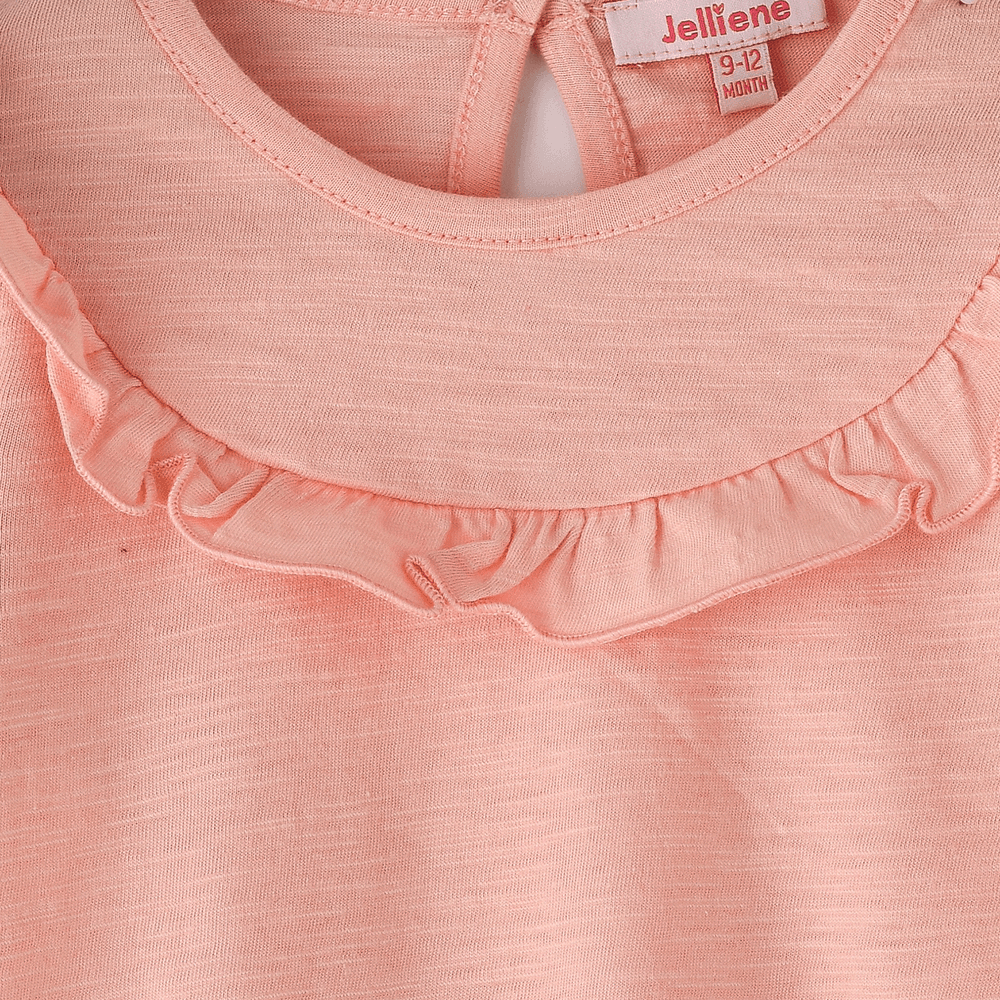 Jelliene Girl's Butterfly Ruffle Top