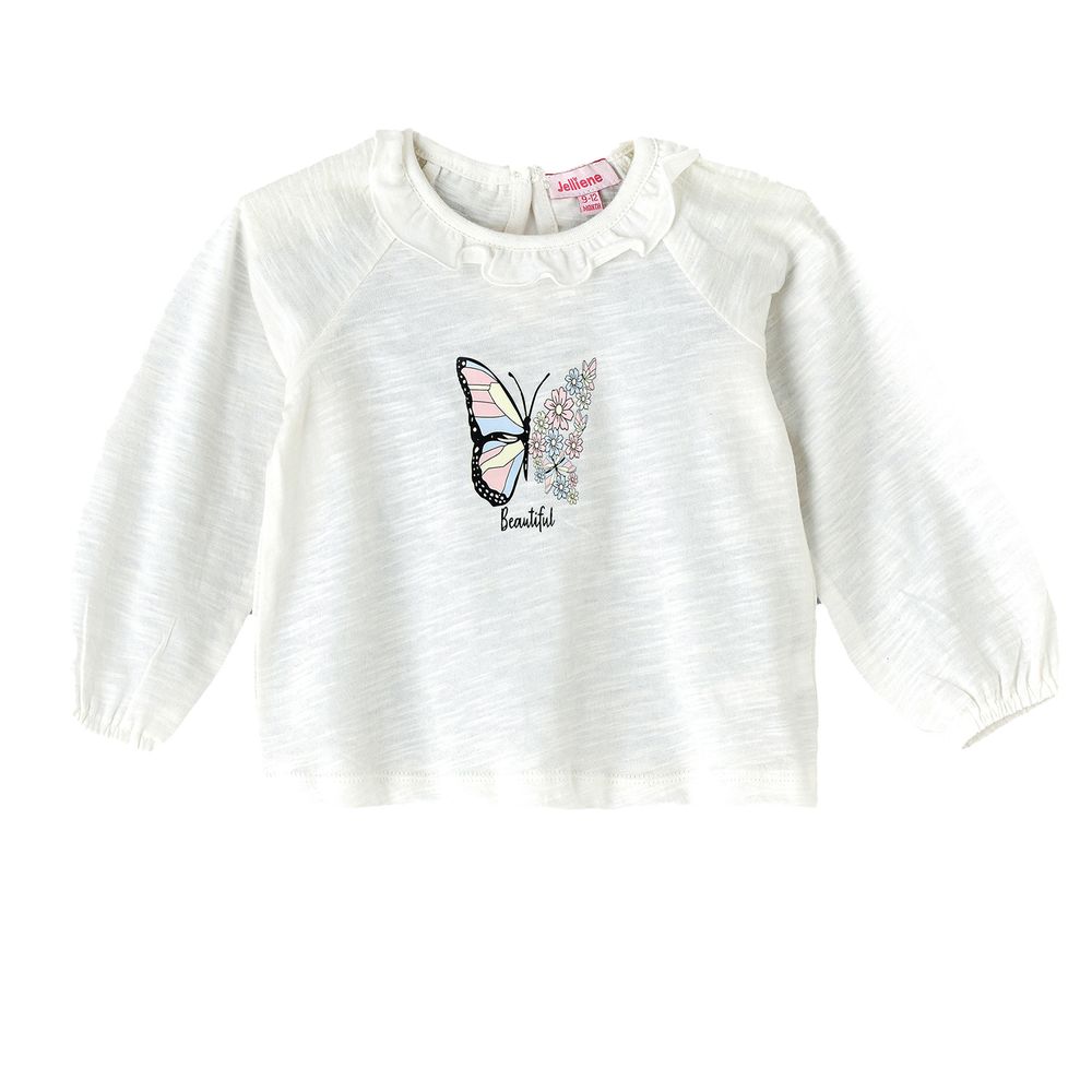 Jelliene Girl's Beautiful Butterfly Top