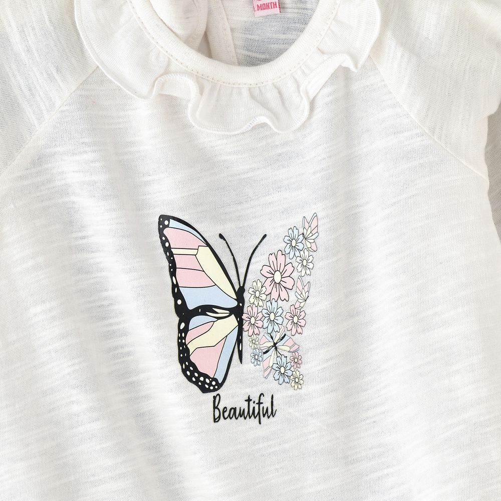 Jelliene Girl's Beautiful Butterfly Top