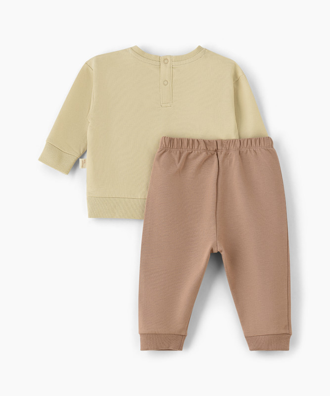 Elegant Kids Dad's Best Bud Newborn Boys Top & Bottom Set - Multicolor - 2 Pcs