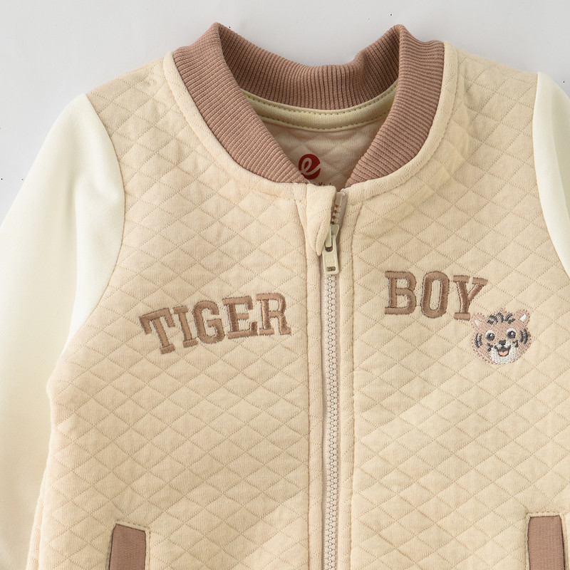 Elegant Kids Baby Boys' Long Sleeves Top & Pants - Beige - 2 Pcs