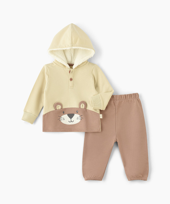 Elegant Kids Newborn Boys Top & Bottom Set - Multicolor - 2 Pcs