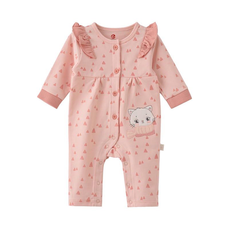 Elegant Kids Baby Girls' Cotton Sleepsuit - Pink