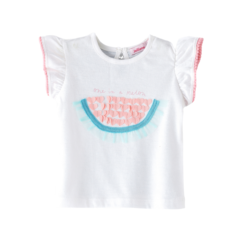 Jelliene Sunshine Squad One in a Melon Girls' Cotton T-Shirt