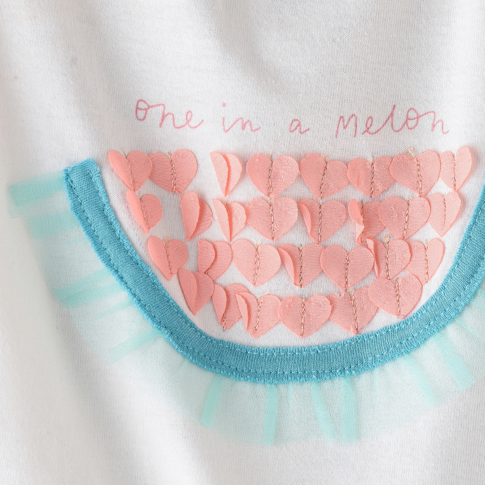Jelliene Sunshine Squad One in a Melon Girls' Cotton T-Shirt