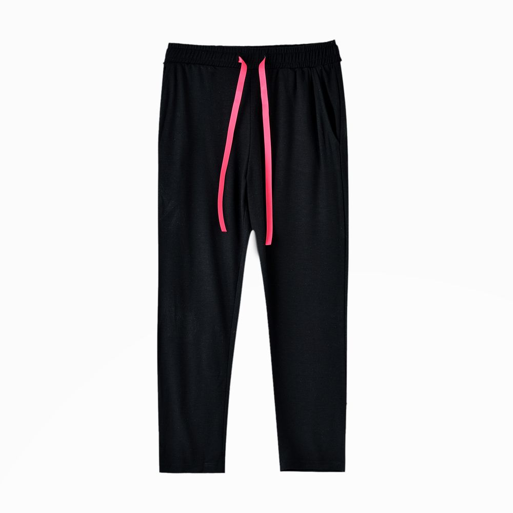 Jelliene Girls' Luxe Modal Knit Harem Pants - Black