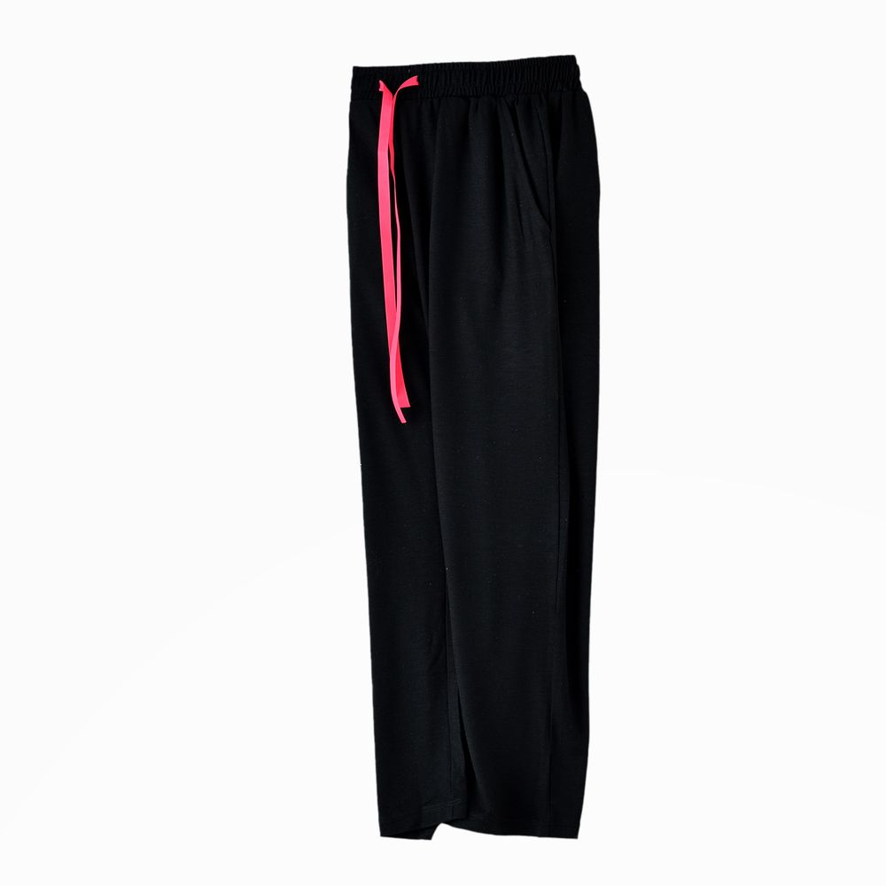 Jelliene Girls' Luxe Modal Knit Harem Pants - Black