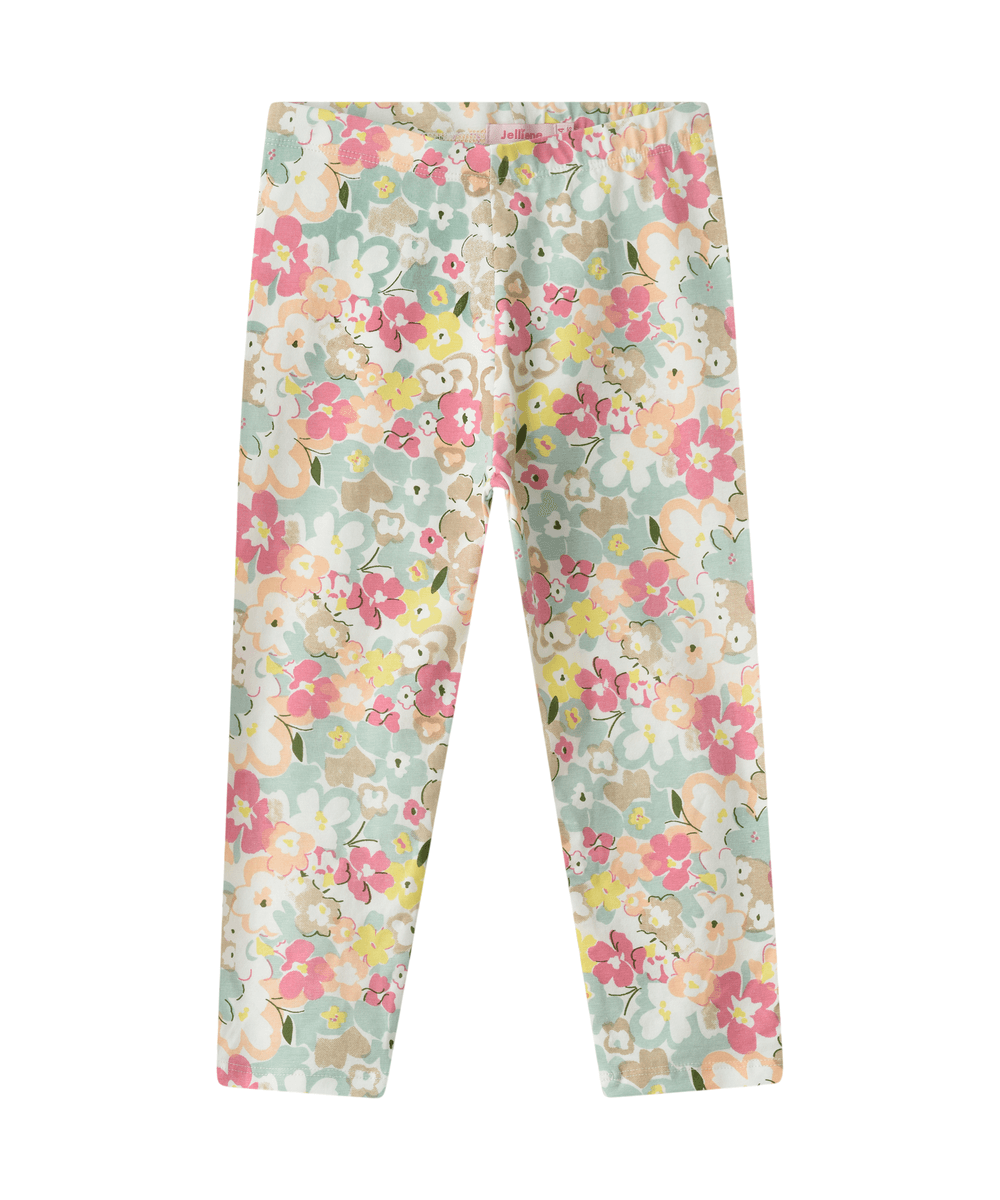 Jelliene - Girls All-Over Floral Printed Leggings - Multicolor