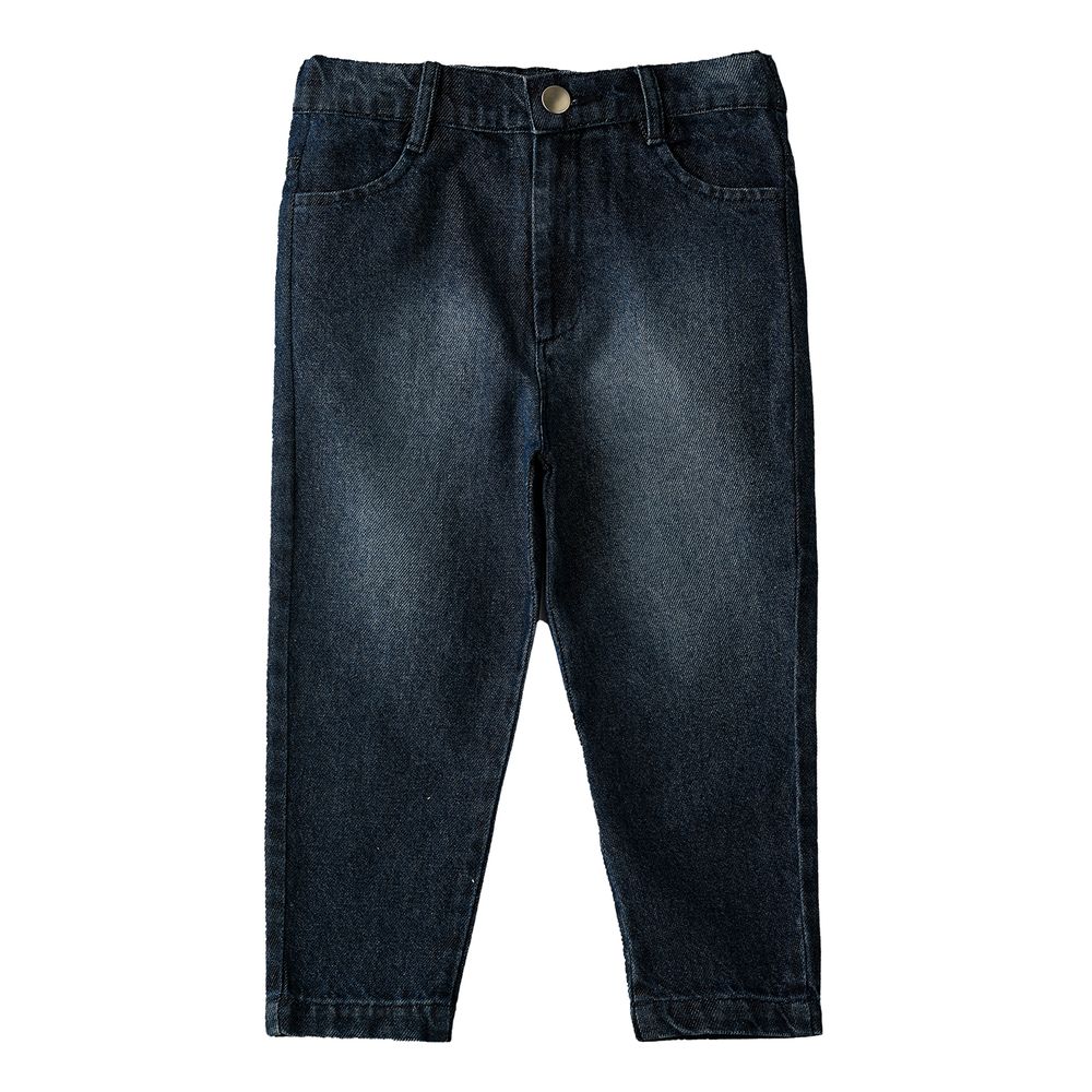 Jelliene Girl's Washed Denim Jeans - Blue