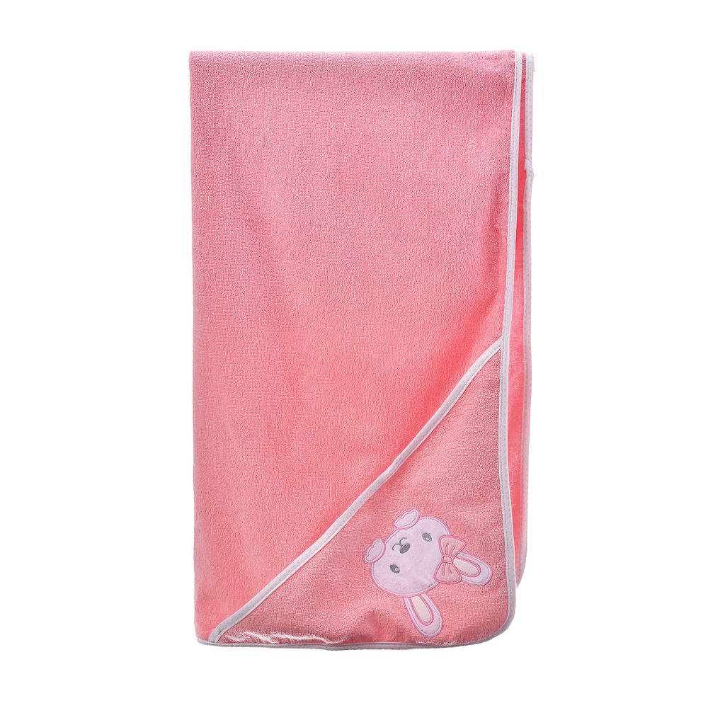 Tiny Hug Baby Hooded Towel - Pink