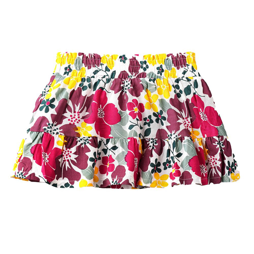 Jelliene Infant Girl's Floral Print Viscose Skirt