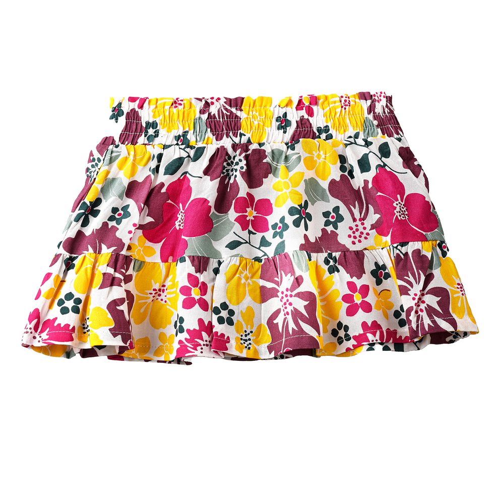 Jelliene Infant Girl's Floral Print Viscose Skirt