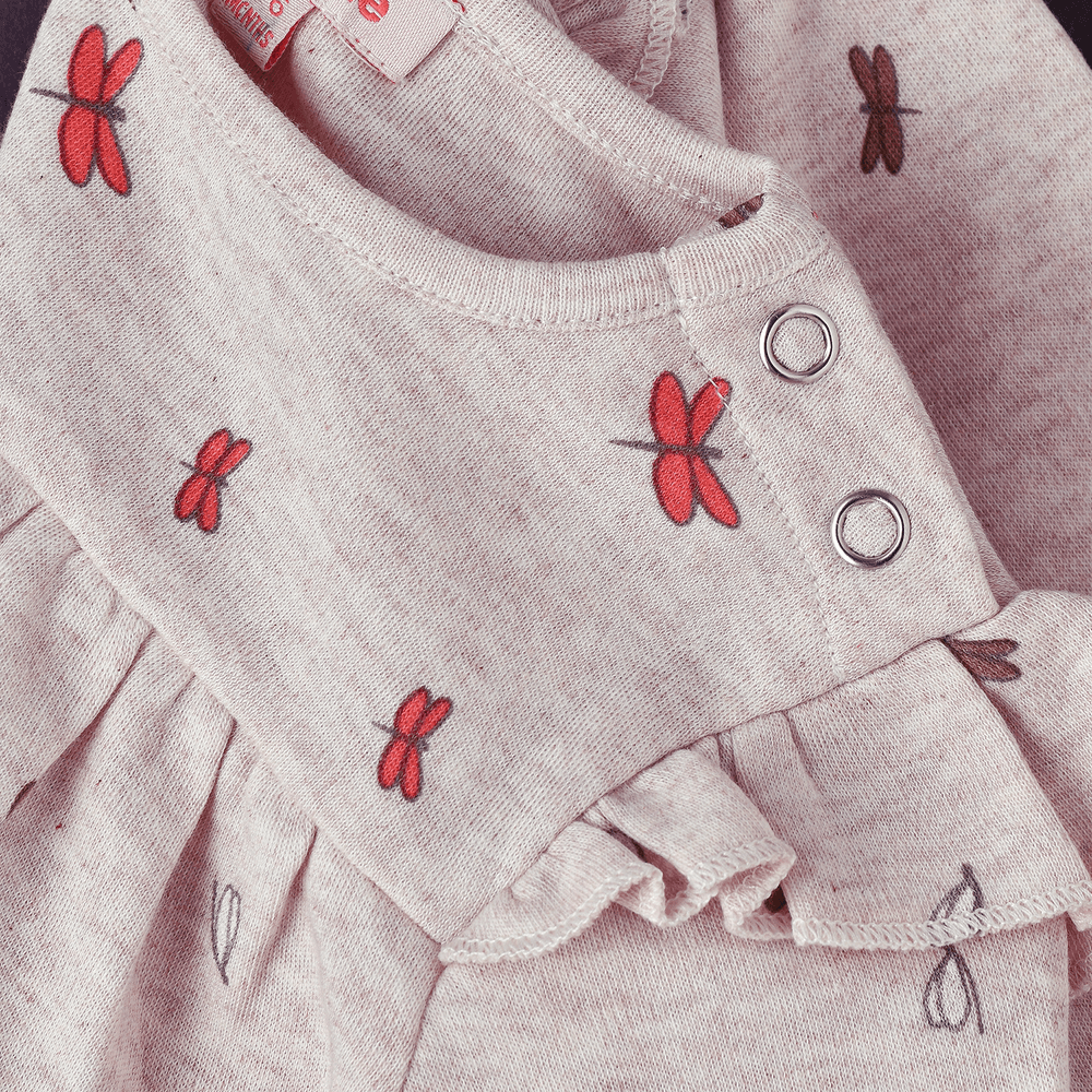 Jelliene Cozy Knit Long Sleeve T-Shirt for Girls - Grey