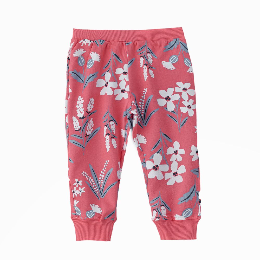 Jelliene All-day Adventures Girls' Cotton Knitted Leggings - Pink
