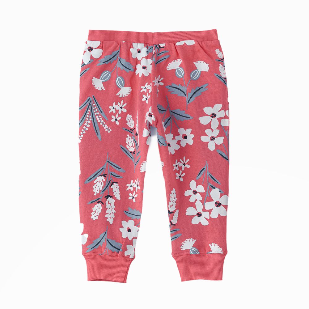 Jelliene All-day Adventures Girls' Cotton Knitted Leggings - Pink
