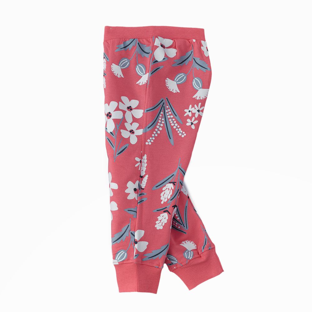 Jelliene All-day Adventures Girls' Cotton Knitted Leggings - Pink