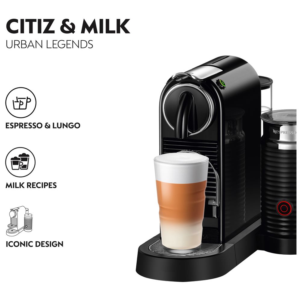 Nespresso Citiz & Milk Coffee Machine - Black