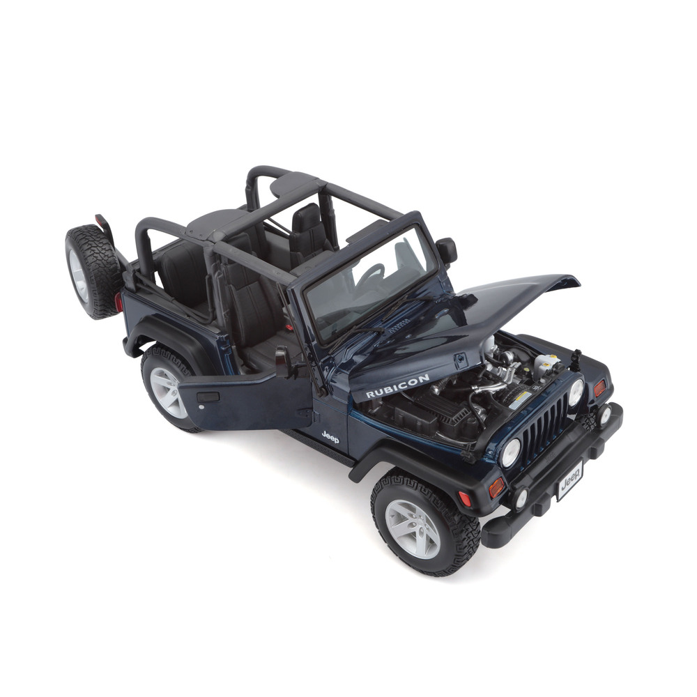 Maisto - 1/18 Wrangler Rubicon Metal Toy Jeep - Blue