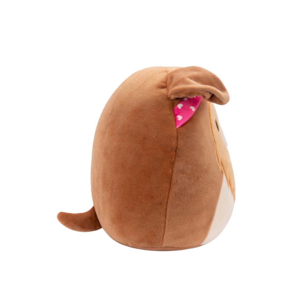 Squishmallows - Little Plush - Clip-On - Andres - Brown Sheltie WithHeart Bandana 3.5"