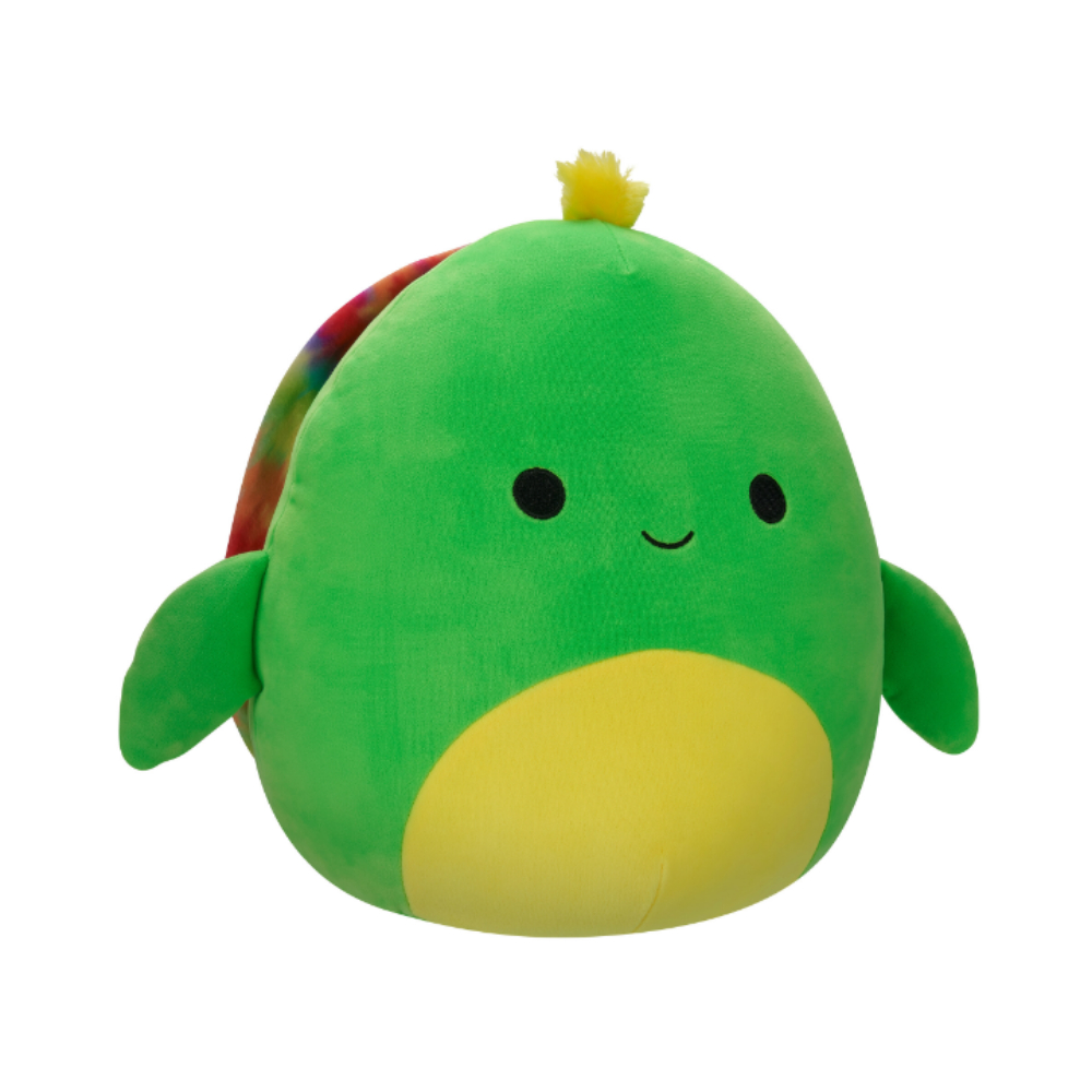 Squishmallows - Lars Neon Turtle Tie Dye Shell Plush Toy - 30cm - Green