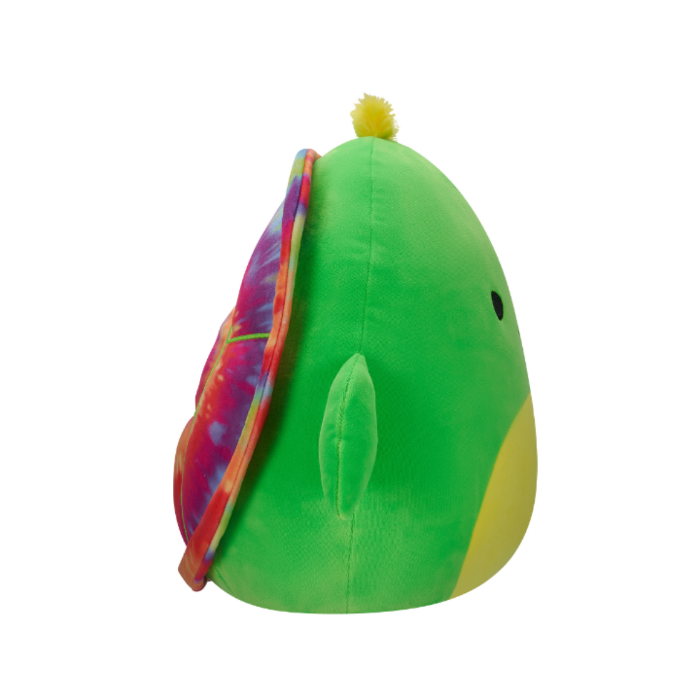 Squishmallows - Lars Neon Turtle Tie Dye Shell Plush Toy - 30cm - Green