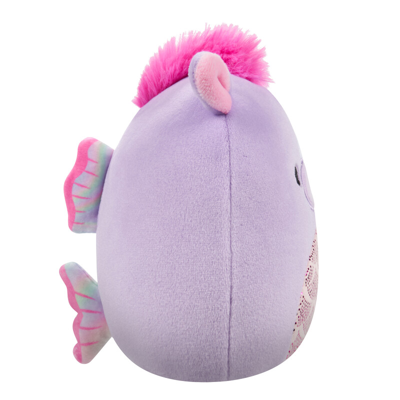 Squishmallows - Quayn Hippocampus Little Plush Toy - Purple - 12 cm
