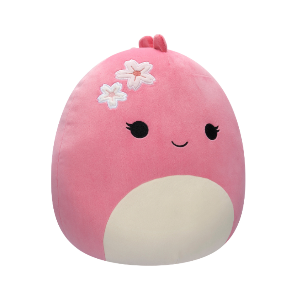 Squishmallows - Moira Dinosaur With Sakura Flowers Plush Toy - 30cm - Pink