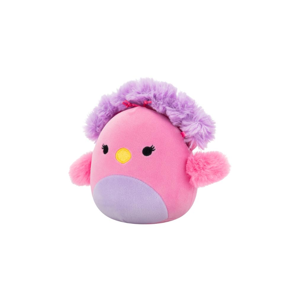 Squishmallows Sweetpea Peacock Plush Toy - Pink/Purple - 12.7 cm