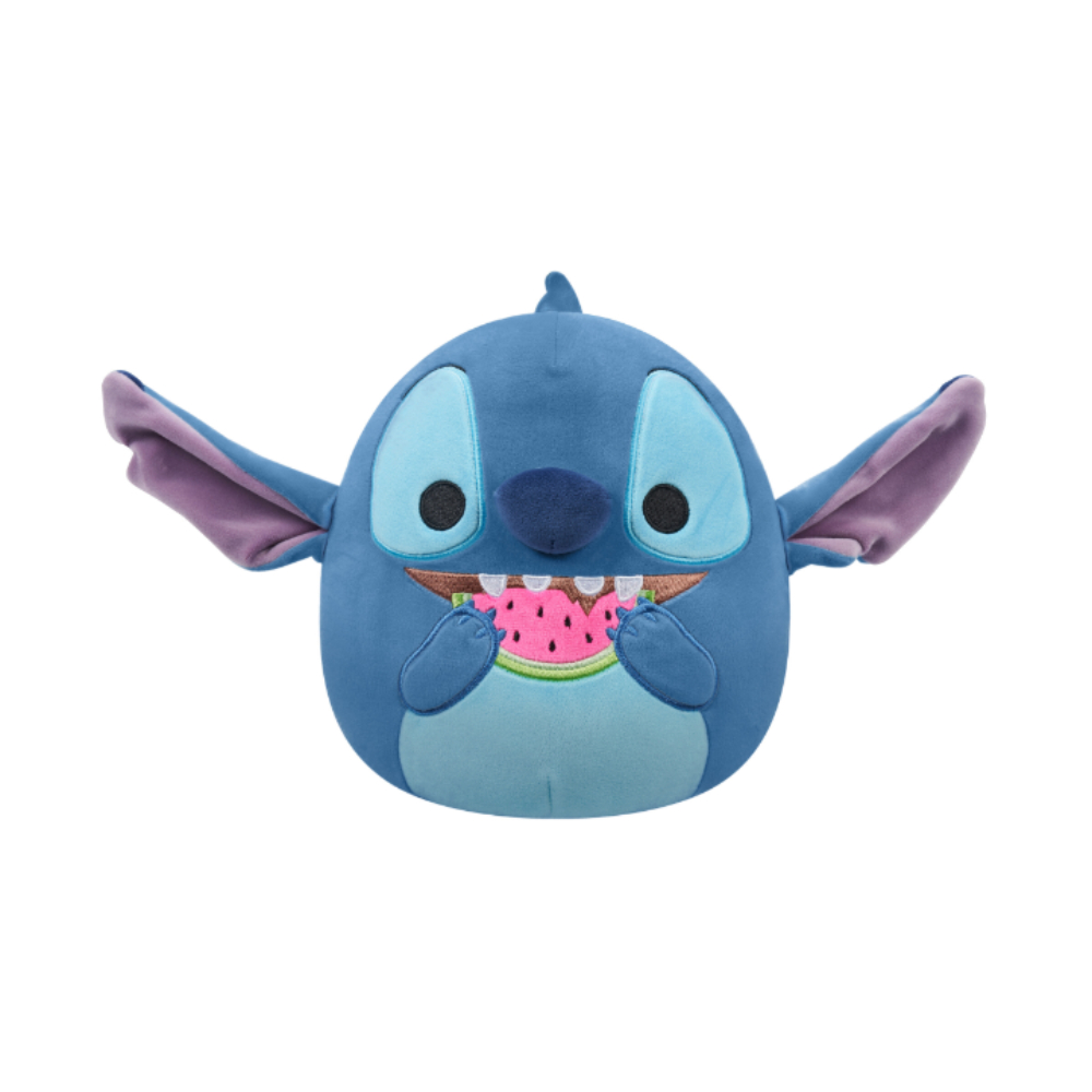 Squishmallows - Disney Stitch Holding Watermelon Plush Toy - 20 cm