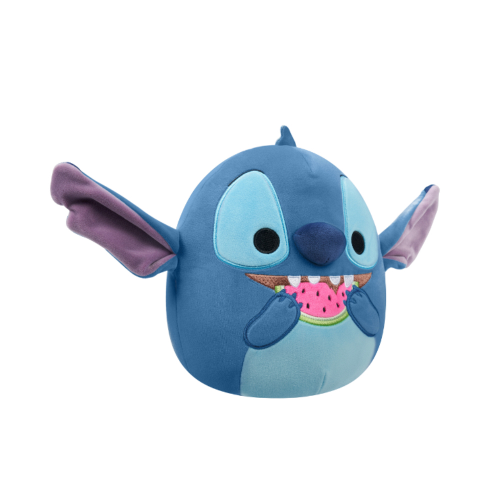 Squishmallows - Disney Stitch Holding Watermelon Plush Toy - 20 cm
