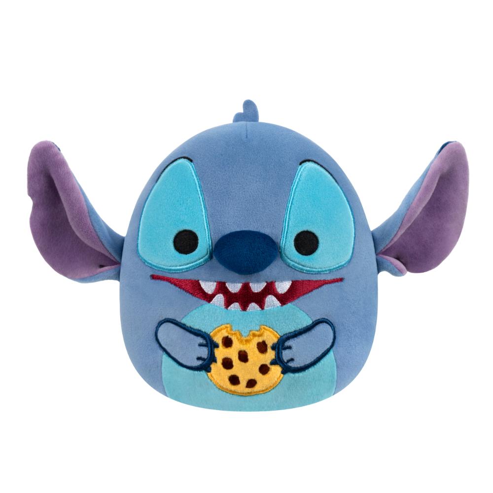 Squishmallows Disney Stitch Eating Chocolate Chip Cookie Plush Toy - 25 cm