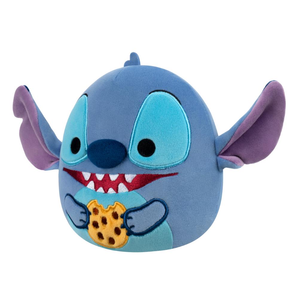Squishmallows Disney Stitch Eating Chocolate Chip Cookie Plush Toy - 25 cm