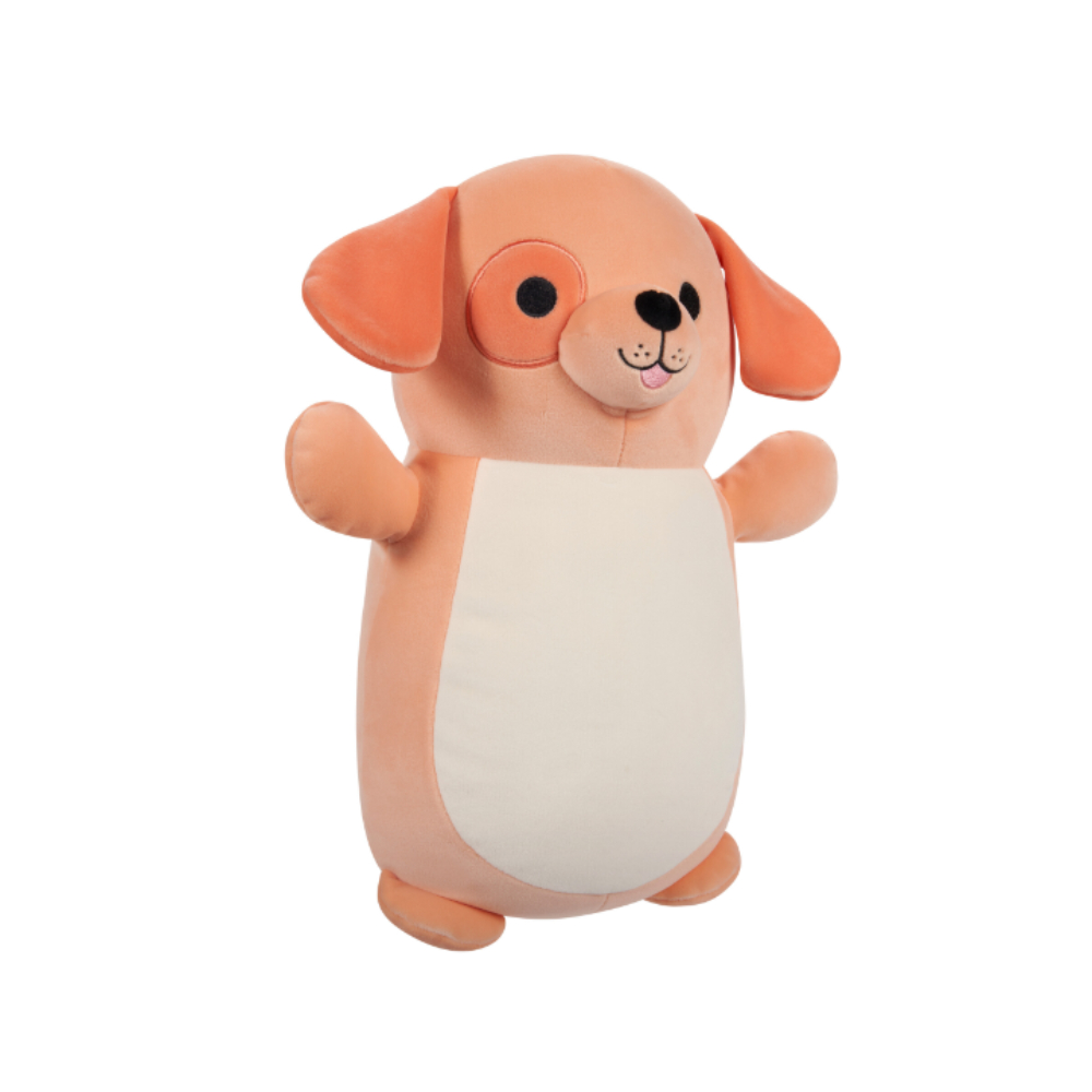 Squishmallows - Drella Dog Hugmee Plush Toy - 25cm - Peach