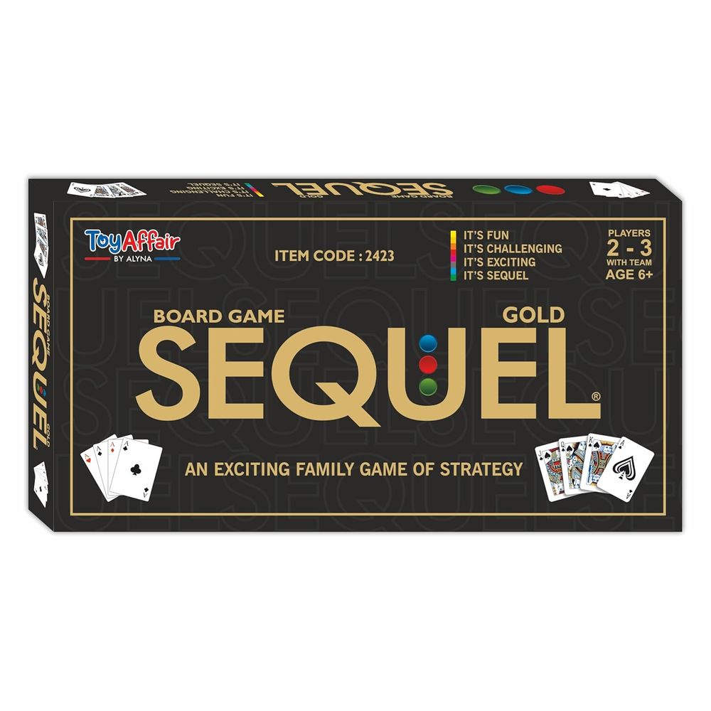 Toy Affair - Sequel Gold Strategy Board Game Set - 154 Pc Set