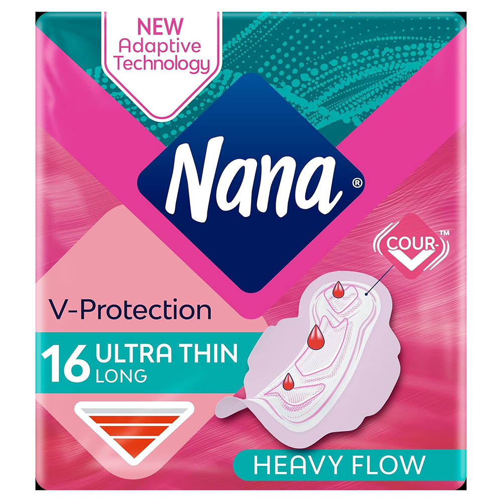 Nana - Ultra Thin Long Sanitary Pads - Heavy Flow