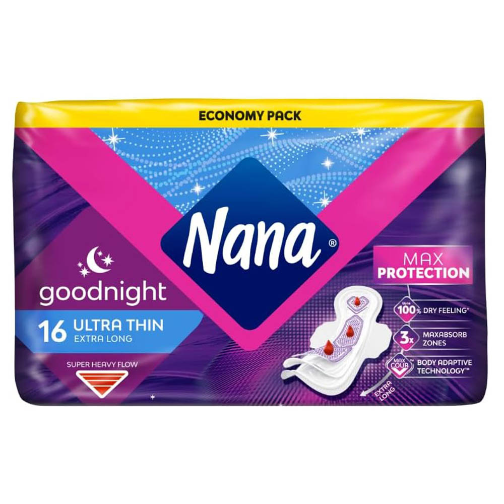 Nana - Ultra Thin Goodnight Sanitary Pads - Super Heavy Flow