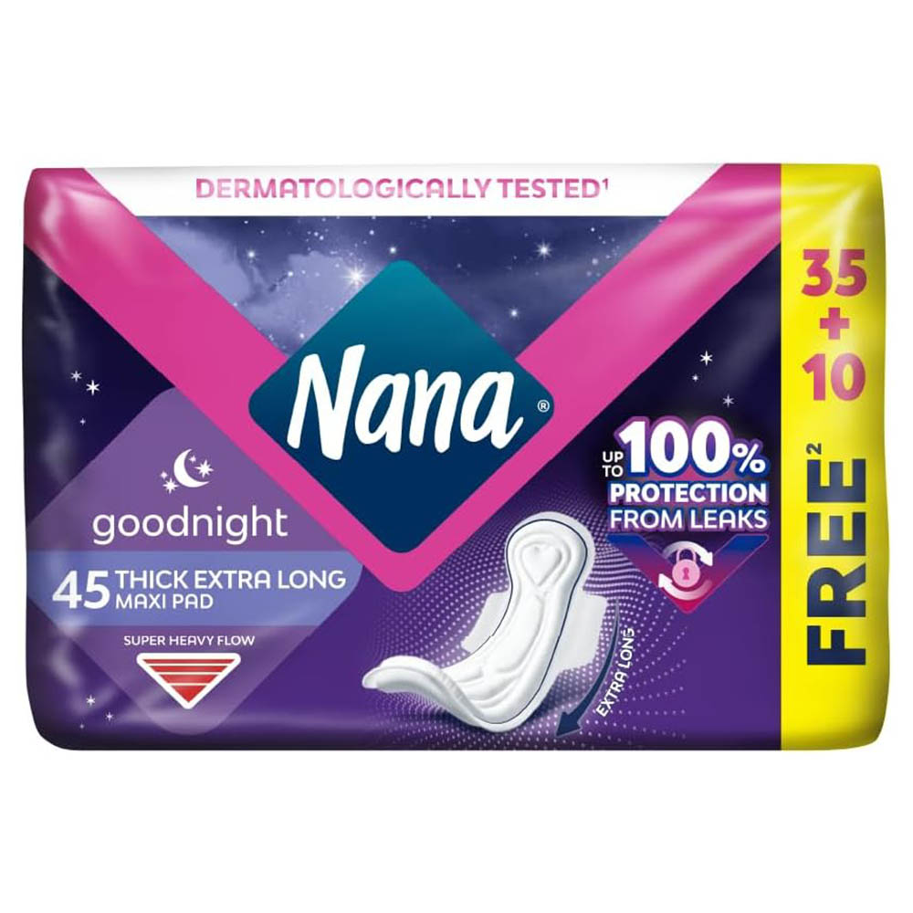 Nana - Maxi Thick Goodnight Sanitary Pads - Super Heavy Flow