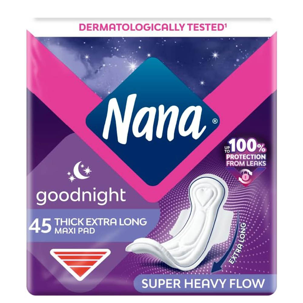 Nana - Maxi Thick Goodnight Sanitary Pads - Super Heavy Flow