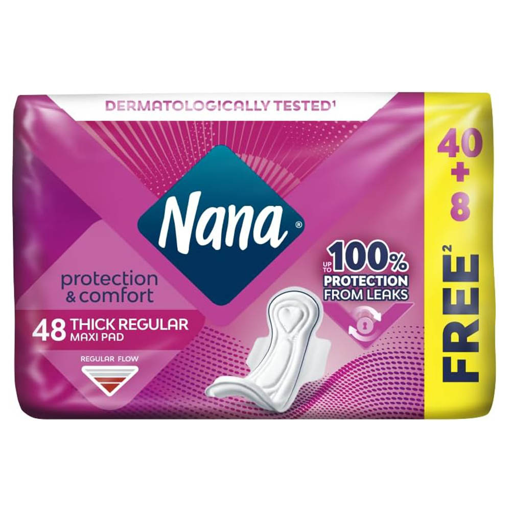 Nana - Maxi Thick Sanitary Pads - Regular Flow