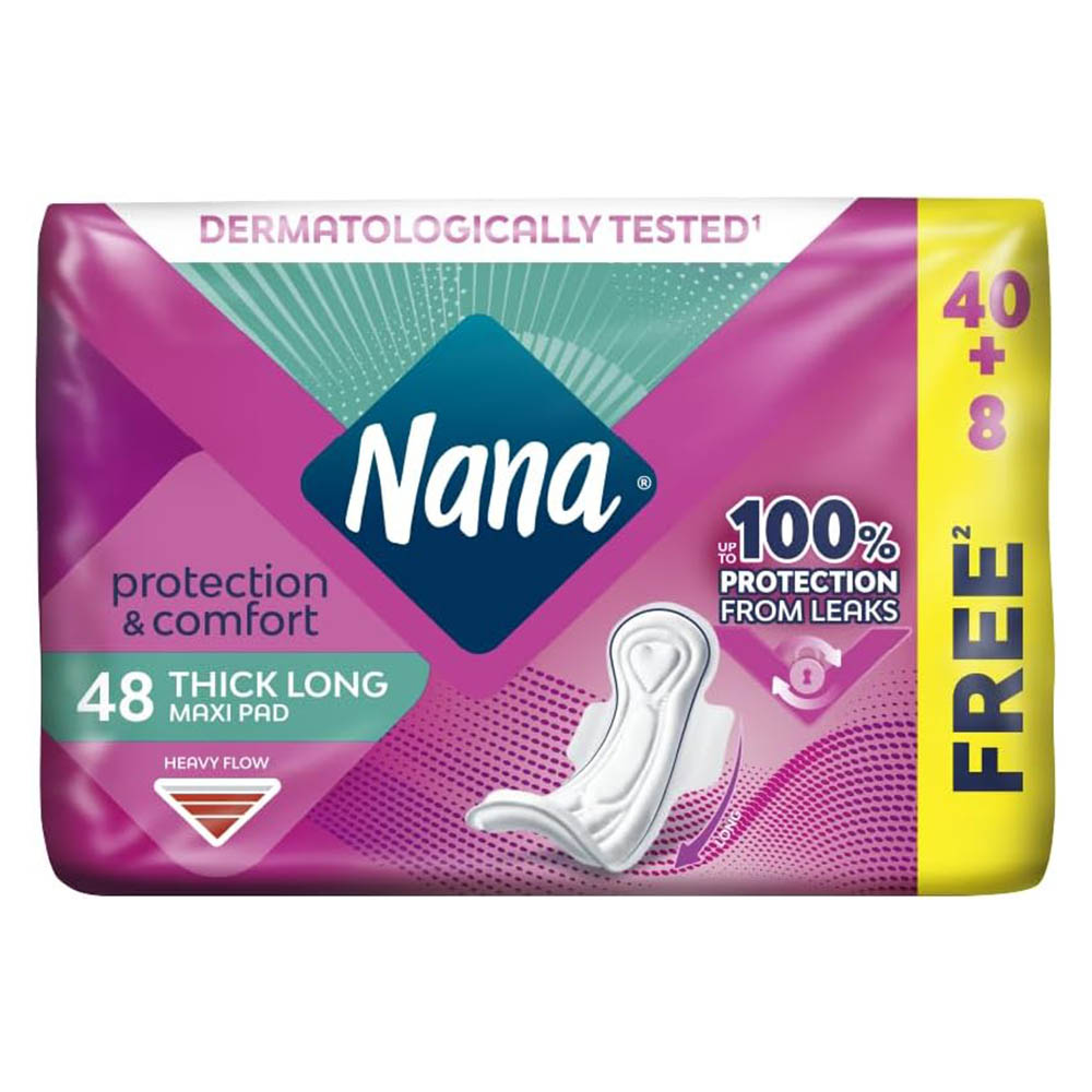 Nana - Maxi Thick Long Sanitary Pads - Heavy Flow