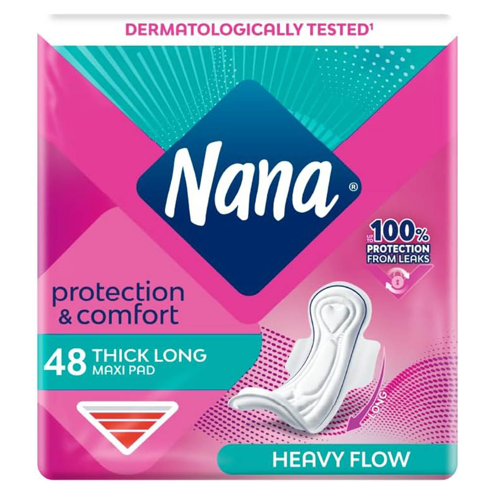 Nana - Maxi Thick Long Sanitary Pads - Heavy Flow