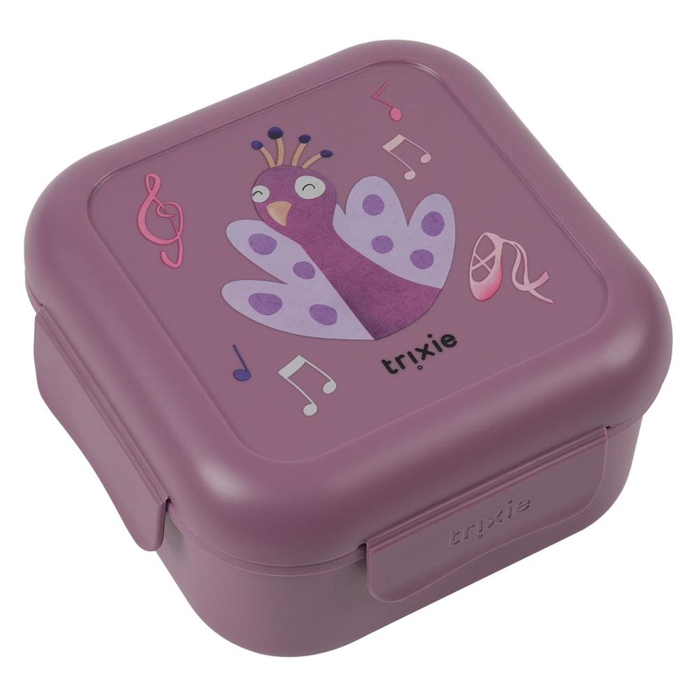 Trixie - Kids Snack Box With Clips - Ballerina Mrs. Peacock