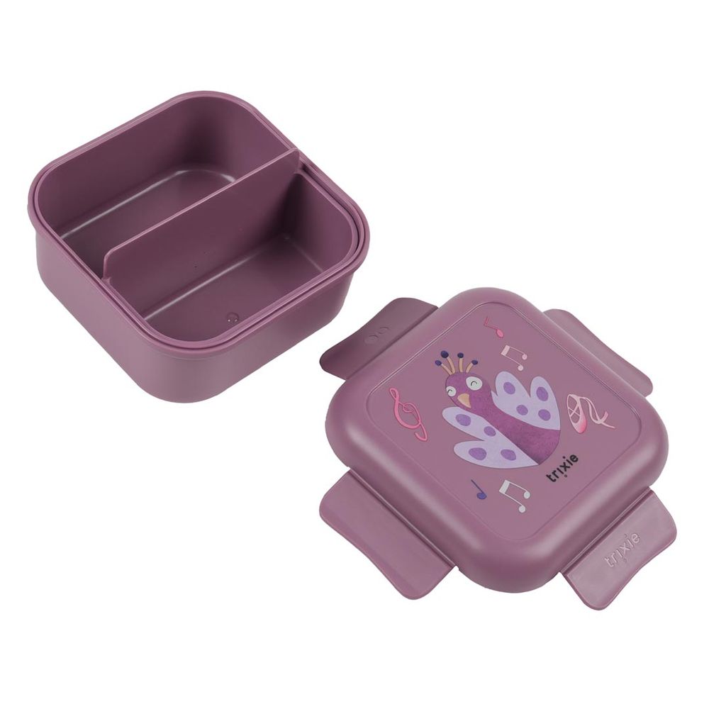 Trixie - Kids Snack Box With Clips - Ballerina Mrs. Peacock