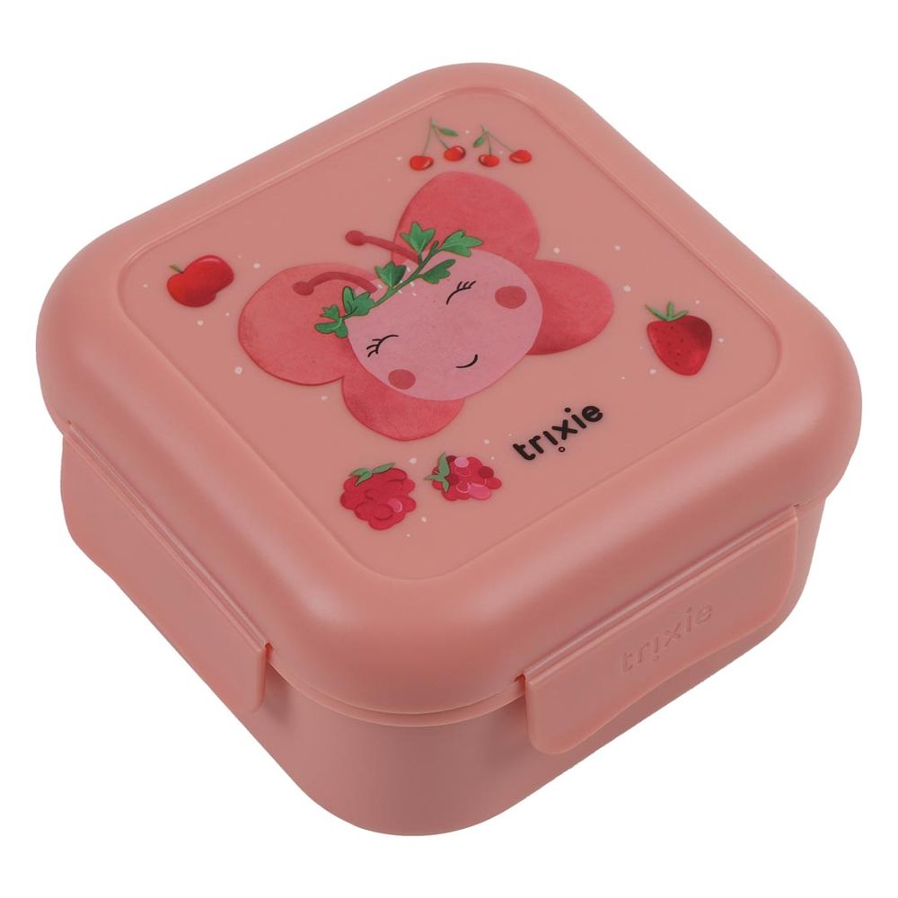 Trixie - Kids Snack Box With Clips - Fruit Fairy Mrs. Butterfly