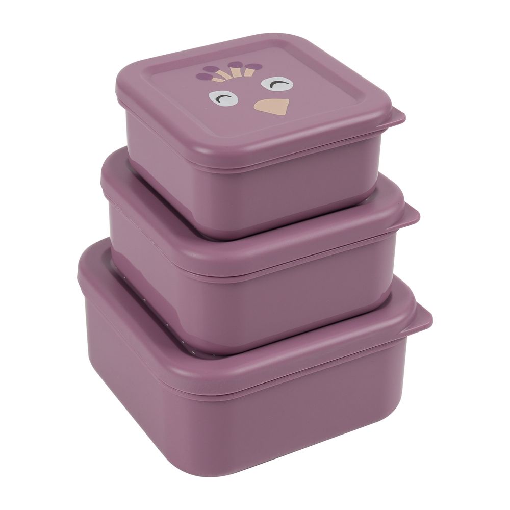 Trixie - Kids Nesting Snack Box Set - Mrs. Peacock - 3 Pcs