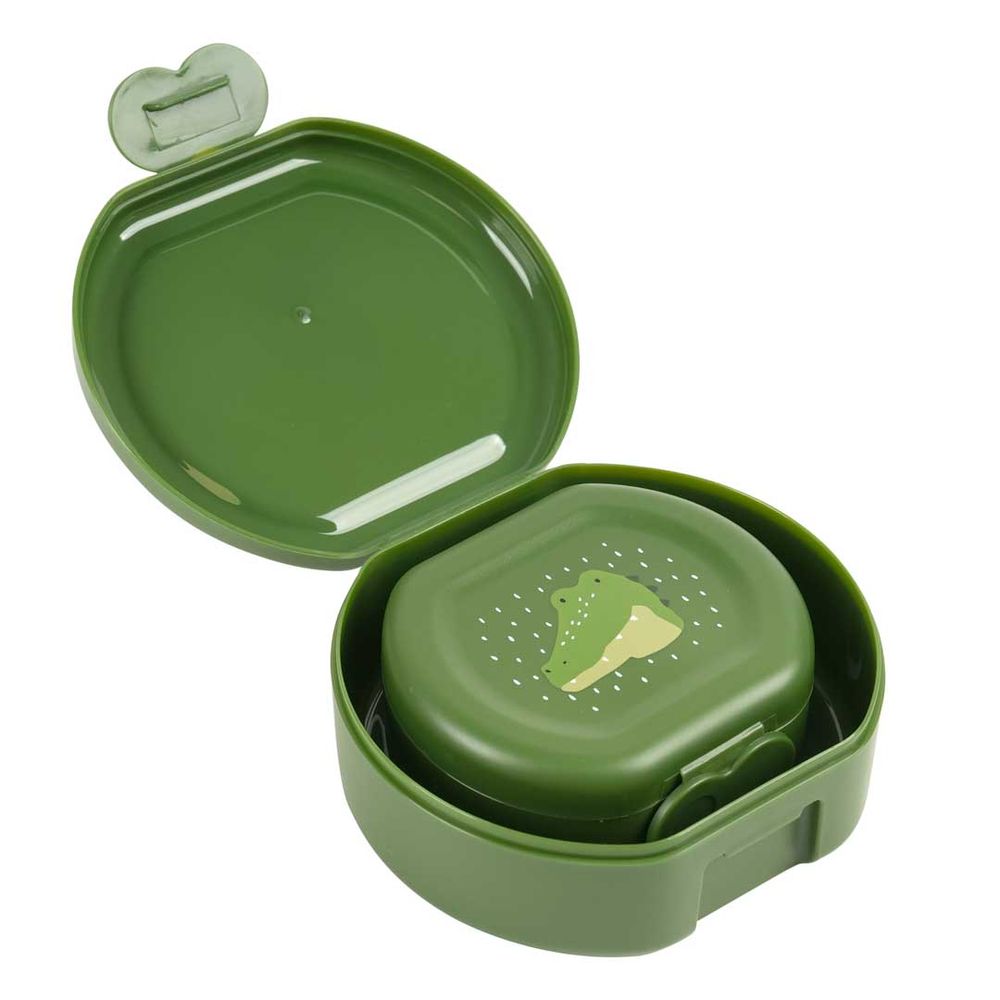 Trixie - Kids Snack Box With Clip Set - Mr. Alligator - 2 Pcs