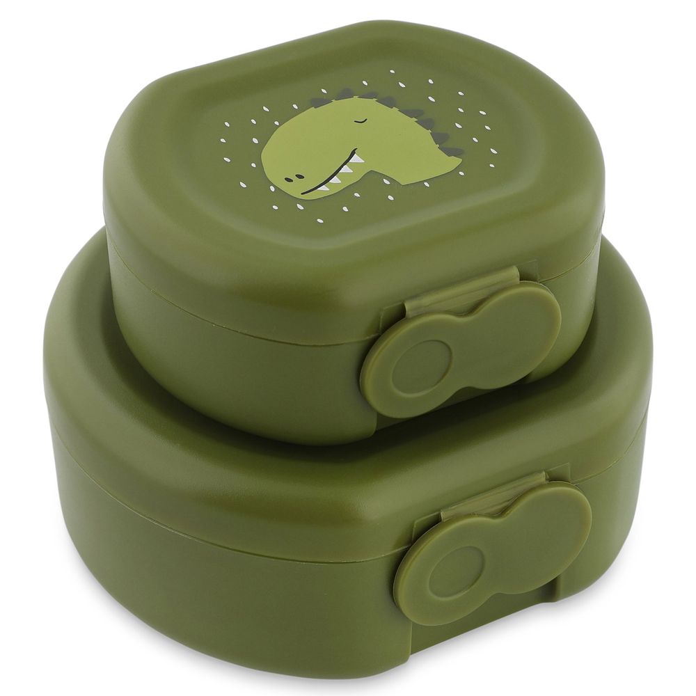 Trixie - Snack Box With Clip - 2 Pcs - Mr. Dino